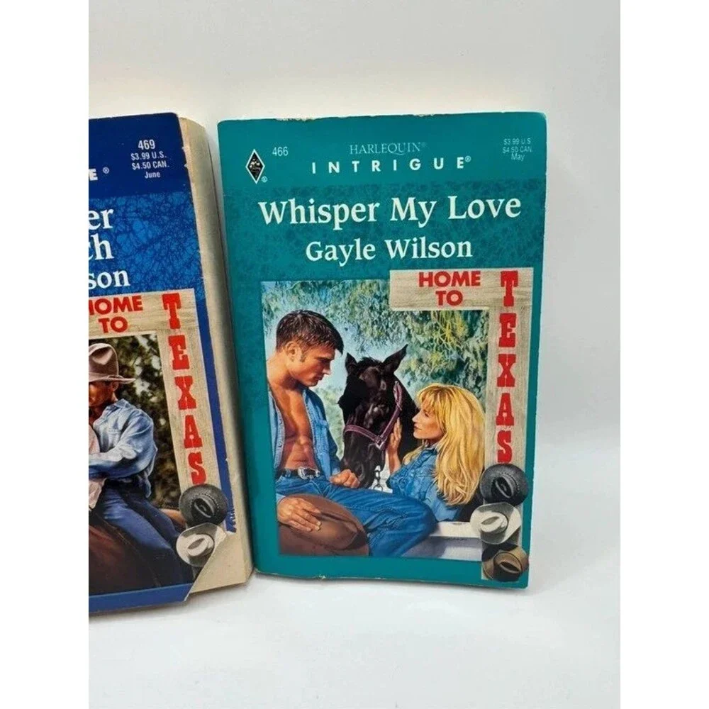 2 Book Lot Gayle Wilson Whisper My Love Remember My Touch Romance Novels